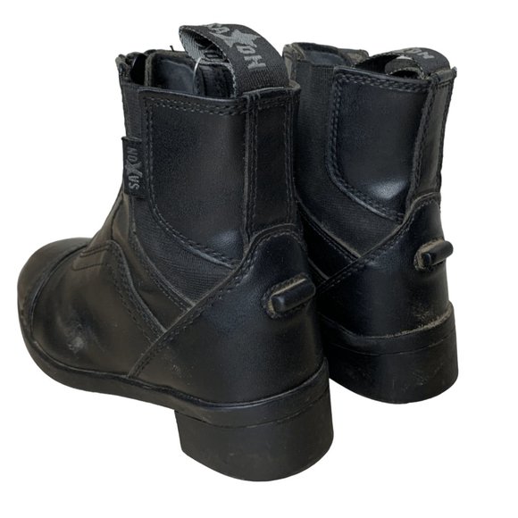 Saxon 'Syntovia' Paddock Boots in Black - 12 - Picture 2 of 6